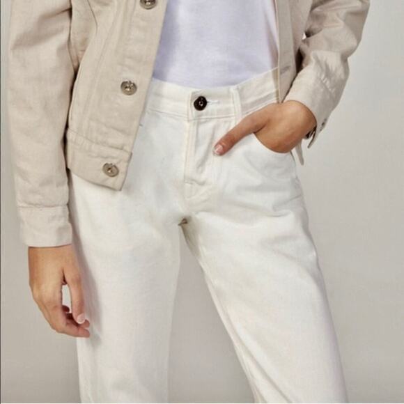 3 x 1 NYC High-Rise Straight Cropped Fringe Jeans - Picture 2 of 11